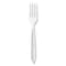 Solo Impress Heavyweight Full-Length Polystyrene Cutlery, Fork, White, 1000PK HSWFX-0007 - alternate 1